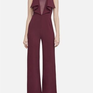 BCBGMaxAzria Deep Red Jumpsuit